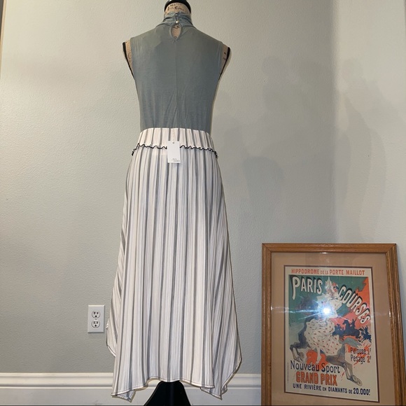 Ava James Asymmetrical Striped Skirt - Picture 2 of 6